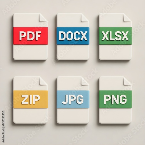 vector set of stickers