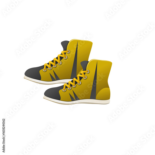 new Colorful Sport Shoes Vector Set