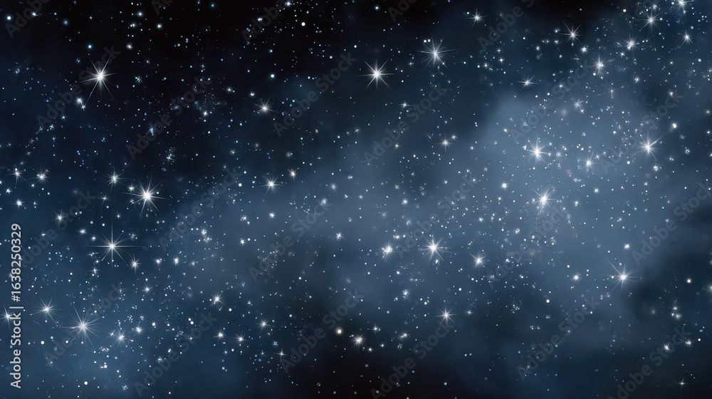 Fototapeta premium Delicate Stars Scattered Across a Soft Night Sky Background
