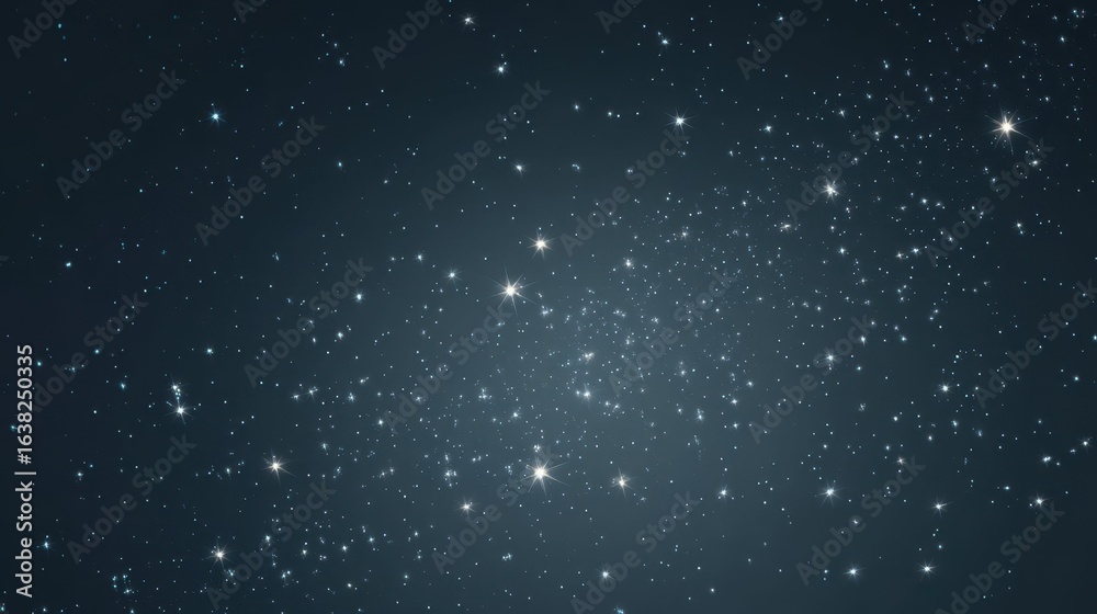 Obraz premium Delicate Stars Scattered on a Soft Night Sky Background