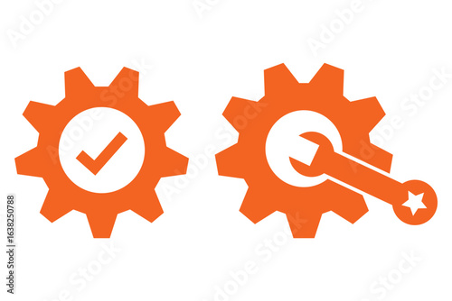Manufacturing vector icons. Service vector icon designs