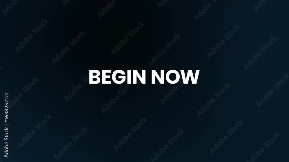 Begin Now Neon Text Animation | 4K Instant Sales Promo