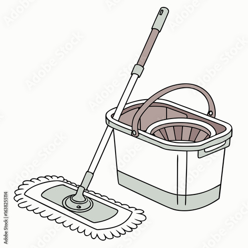 Mop and bucket cleaning tools household hygiene