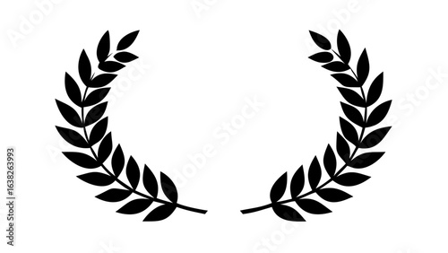 Vector laurel wreath design element for decoration and graphic design element award achievement success 100 char