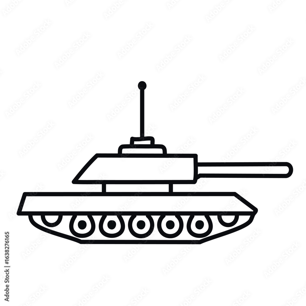 Fototapeta premium tank vector illustration