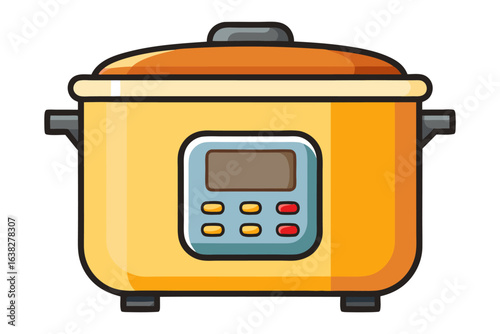 Digital Kitchen Powerhouse: A contemporary digital slow cooker, ready to revolutionize your culinary journey and prepare delicious, effortless meals with just a press of button.