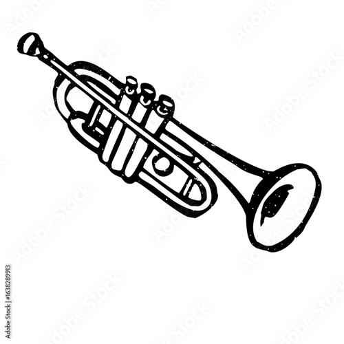 trumpet vector illustration