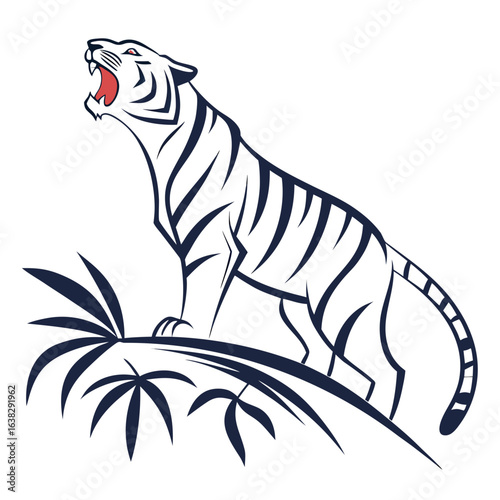 Canvas Print zebra vector illustration
