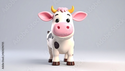 Cute cartoon cow