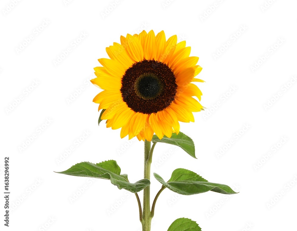 Fototapeta premium Sunflower isolated on white