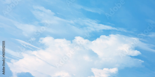 sunny sky blue light watercolor background. Aquarelle painting brush effect card paper textured canvas cloudy smoke space for text, entertaining card, template. aquamarine color graphics illustration