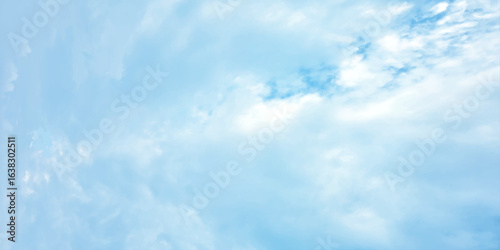 sunny sky blue light watercolor background. Aquarelle painting brush effect card paper textured canvas cloudy smoke space for text, entertaining card, template. aquamarine color graphics illustration