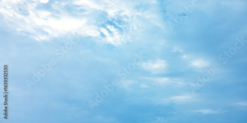 sunny sky blue light watercolor background. Aquarelle painting brush effect card paper textured canvas cloudy smoke space for text, entertaining card, template. aquamarine color graphics illustration