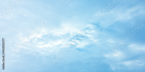 sunny sky blue light watercolor background. Aquarelle painting brush effect card paper textured canvas cloudy smoke space for text, entertaining card, template. aquamarine color graphics illustration