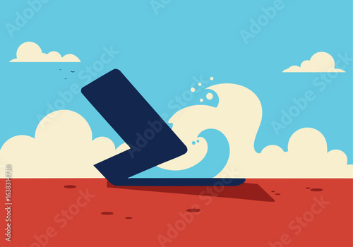 Work Life Balance Overwhelmed Stress Burnout Vector Illustration