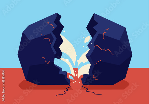 Breaking Work Life Imbalance Restoring Harmony Concept Vector