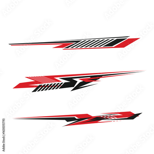 car sticker template design vector. yacht sticker. car modification sticker.
