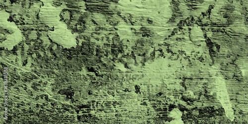 Abstract textured surface displaying a combination of green and black hues artistic expression with a rough appearance and modern aesthetic