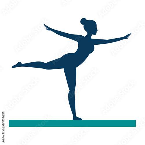 silhouette of a woman doing yoga