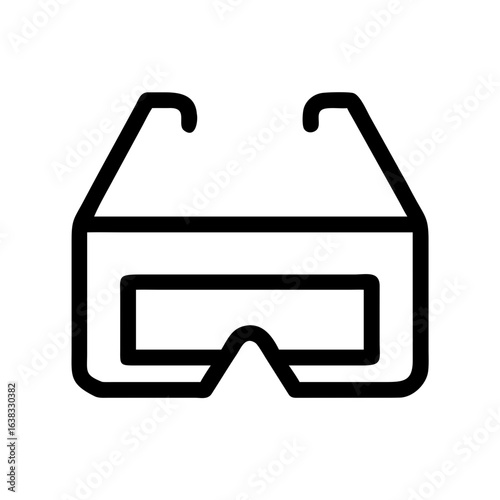 3D Glasses Icon Vector Illustration