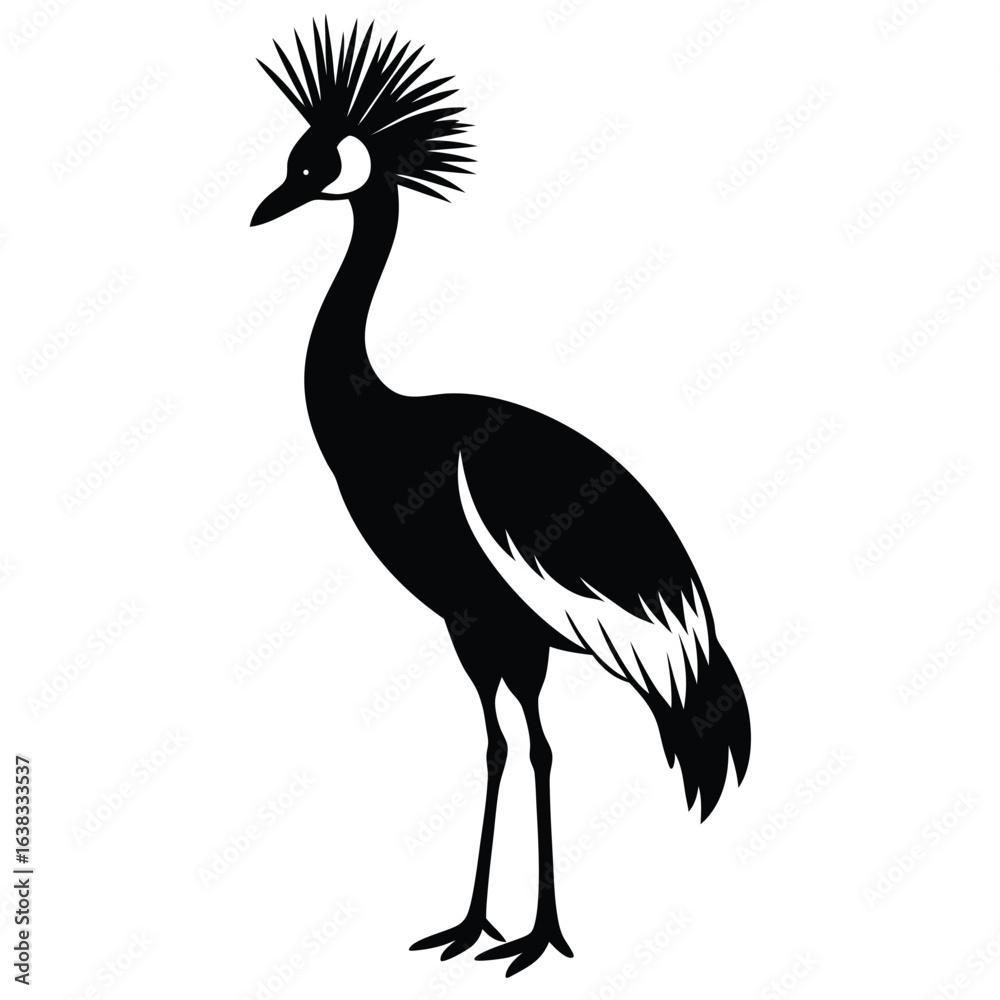 Obraz premium crowned crine vector