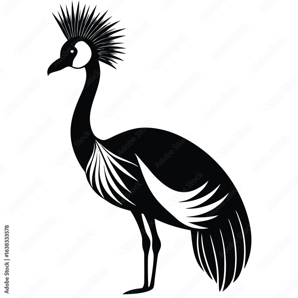 Fototapeta premium crowned crine vector