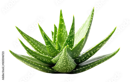 Aloe vera plant isolated on white background, png