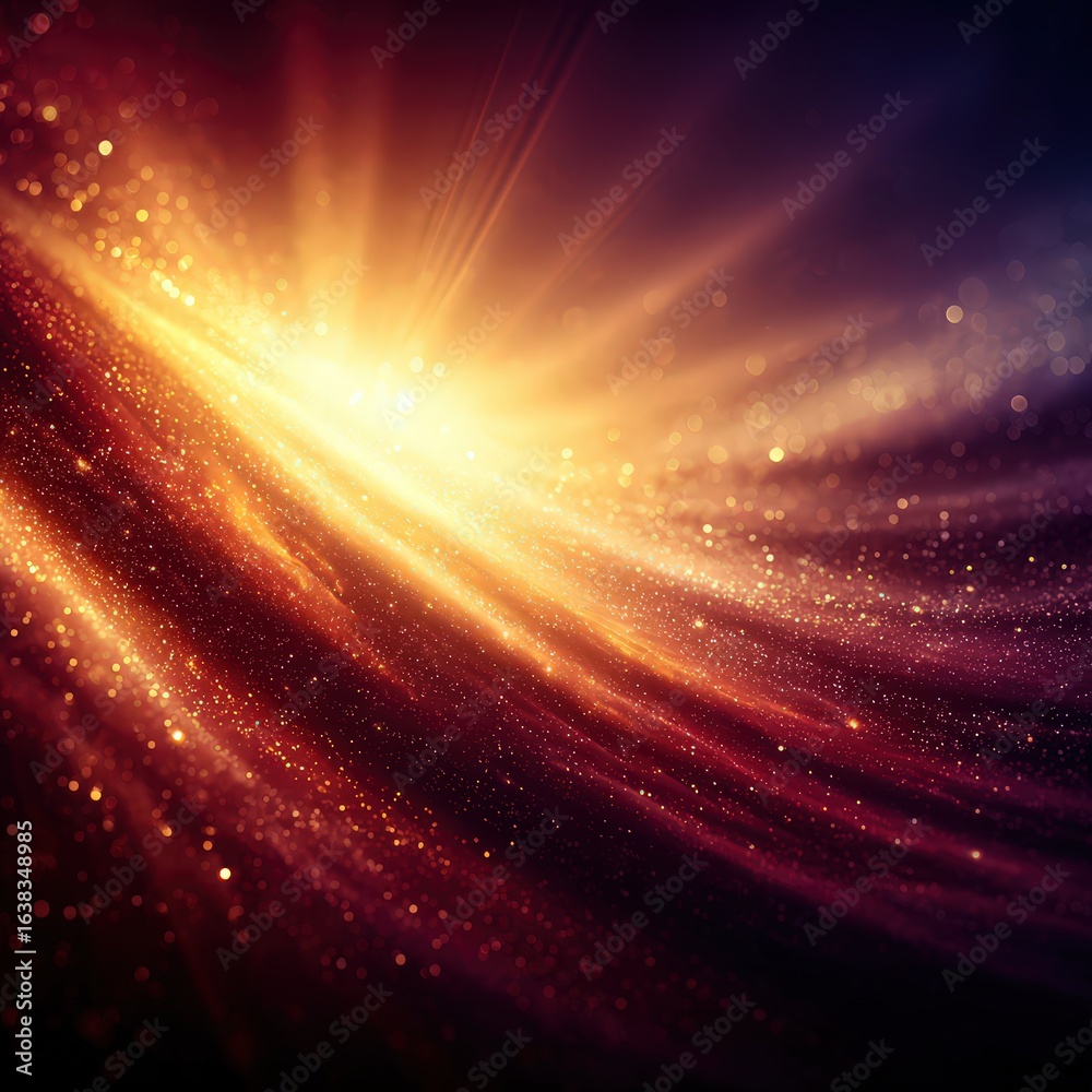 Obraz premium Abstract Glowing Background With Warm Colors And Light Rays