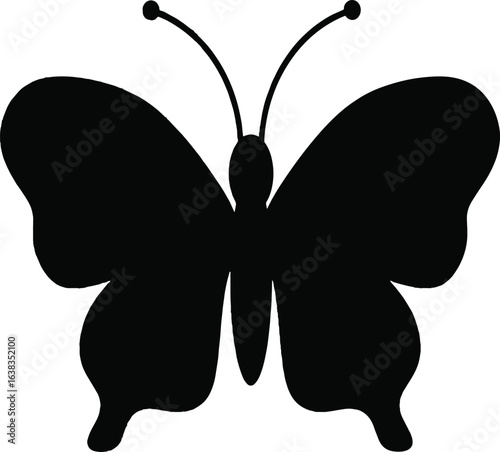 butterfly silhouette vector