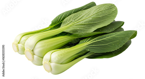 Fresh bok choy isolated on transparent background, a nutritious and delicious vegetable, perfect for salads, stirfries, and other culinary creations, rich in vitamins and minerals