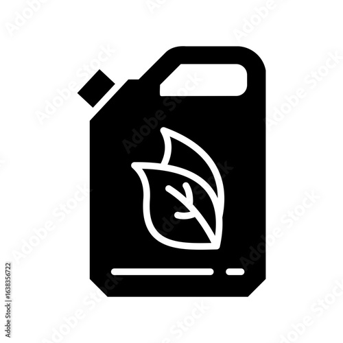 Biofuel Icon Vector Illustration Line Version