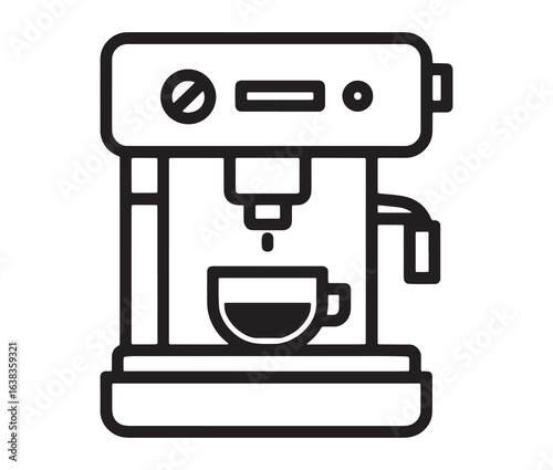 Coffee machine icon.