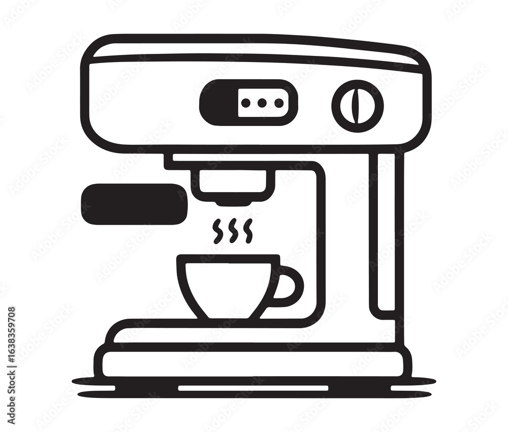 Coffee machine icon. Coffee machine icon.