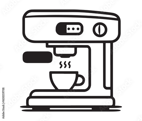 Coffee machine icon.