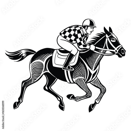 silhouette of a horse illustration vector