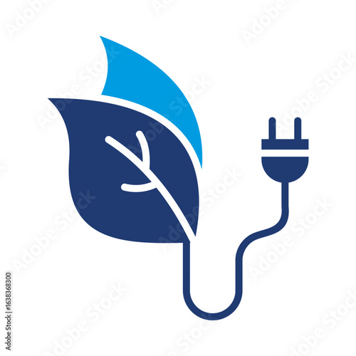 Biomass Energy Icon Vector Illustration Flat Version