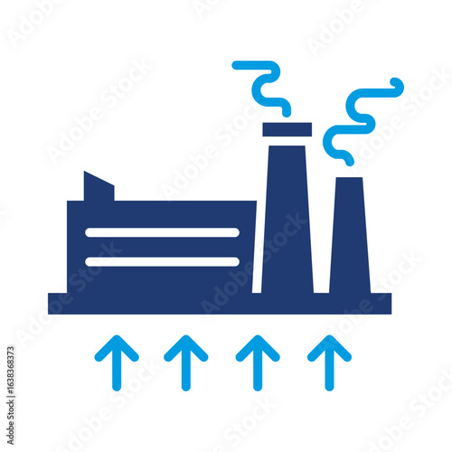 Geothermal Energy Icon Vector Illustration Flat Version