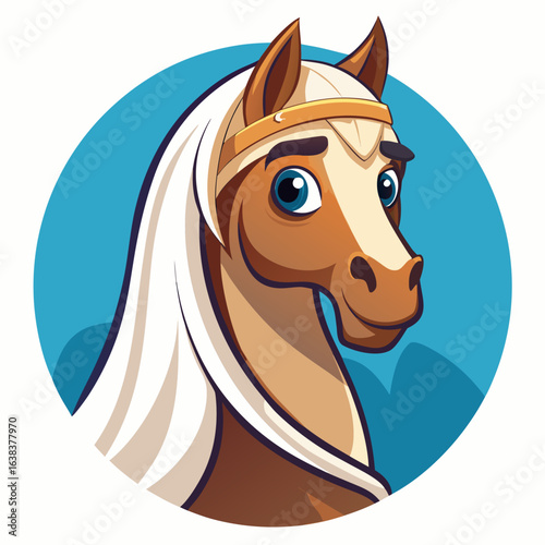 vector illustration of a horse