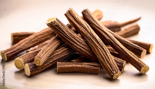 dried organic licorice root sticks a natural ayurveda healing remedy