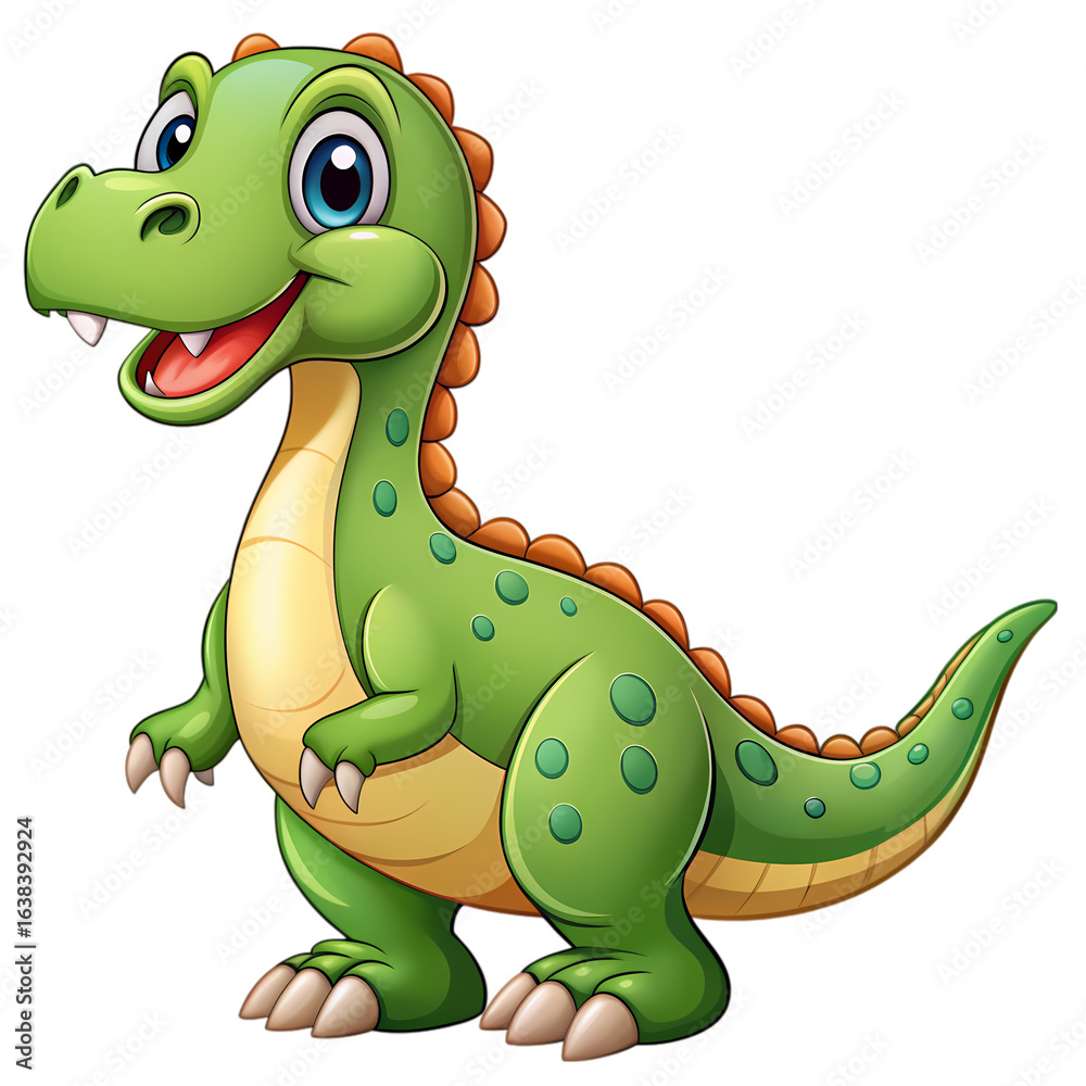 Fototapeta premium A Joyful Young Dinosaur