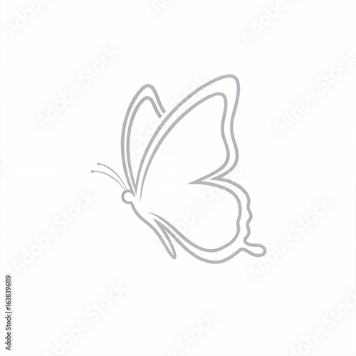 Butterfly Outline Drawing