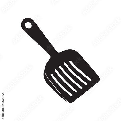 Kitchen Cooking Spatula Icon Silhouette Isolated Vector