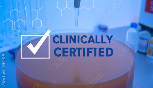 Laboratory Petri dish with certification