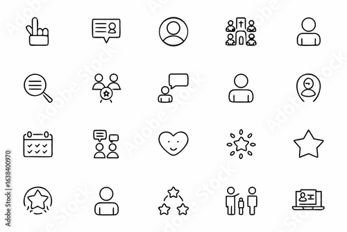 A workplace-focused collection for HR feedback — perfect for company intranets, performance review tools, and team management platforms