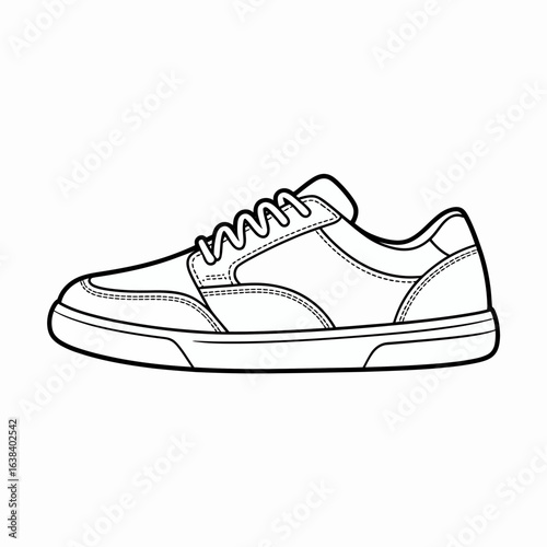 sport shoes on white background