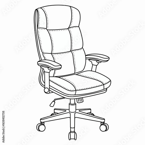 chair, office, ergonomic, seating, swivel, desk, furniture, workspace, comfort, support, backrest, cushion, mobility, productivity, wheeled, adjustable, posture, executive, design, modern, homeoffice,