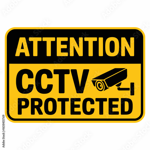 CCTV, surveillance, camera, security, warning, sign, protected, monitoring, system, alert, protection, property, safety, crime, prevention, indoor, outdoor, watch, video, footage, alarm, notice, obser