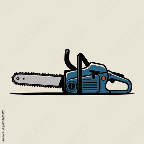 chainsaw, icon, tool, cutting, woodwork, logging, construction, machine, equipment, power, saw, blade, forest, timber, hardware, mechanic, engine, gear, industrial, illustration, lumberjack, sharp, fu