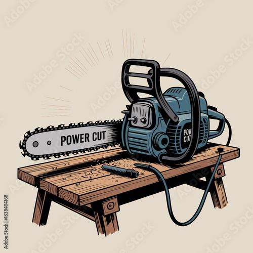chainsaw, icon, tool, cutting, woodwork, logging, construction, machine, equipment, power, saw, blade, forest, timber, hardware, mechanic, engine, gear, industrial, illustration, lumberjack, sharp, fu