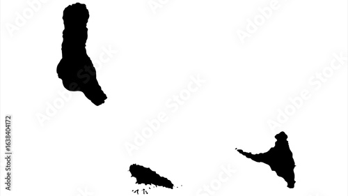 Comoros Map Vector Isolated Illustration